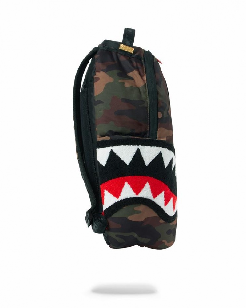 Multicolor Men's Sprayground Torpedo Shark Backpacks | HXCS30574