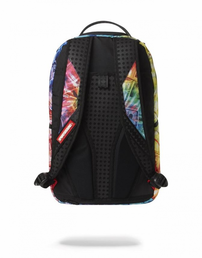 Multicolor Men's Sprayground Touch The Rainbow Backpacks | JBCO16928