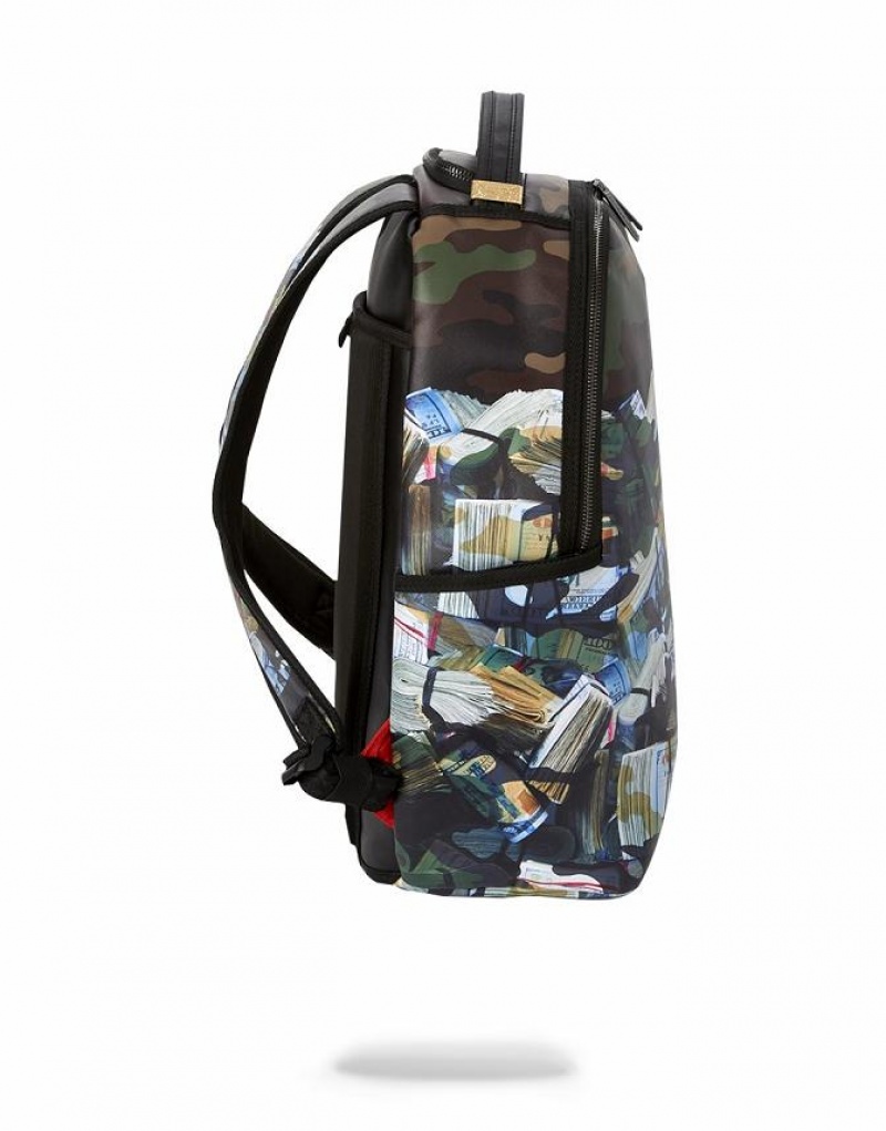 Multicolor Men's Sprayground Tough Money Backpacks | BWFH54806