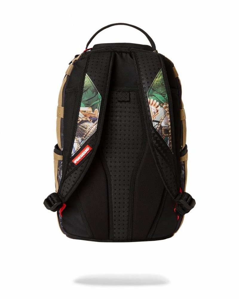 Multicolor Men's Sprayground Treasure Hunt Backpacks | FPRZ82709