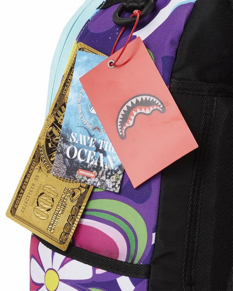 Multicolor Men's Sprayground Trips & Lips Backpacks | QRGW61285