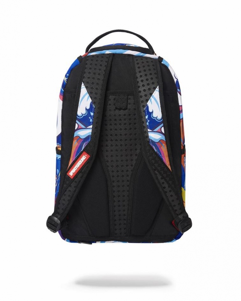 Multicolor Men's Sprayground Tsunami Lover Backpacks | HFPO25309