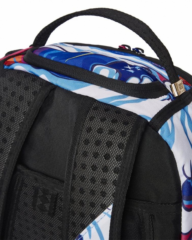 Multicolor Men's Sprayground Tsunami Lover Backpacks | HFPO25309