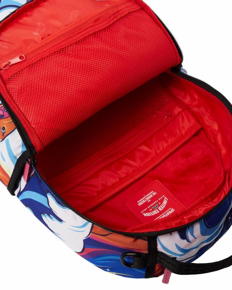 Multicolor Men's Sprayground Tsunami Lover Backpacks | HFPO25309