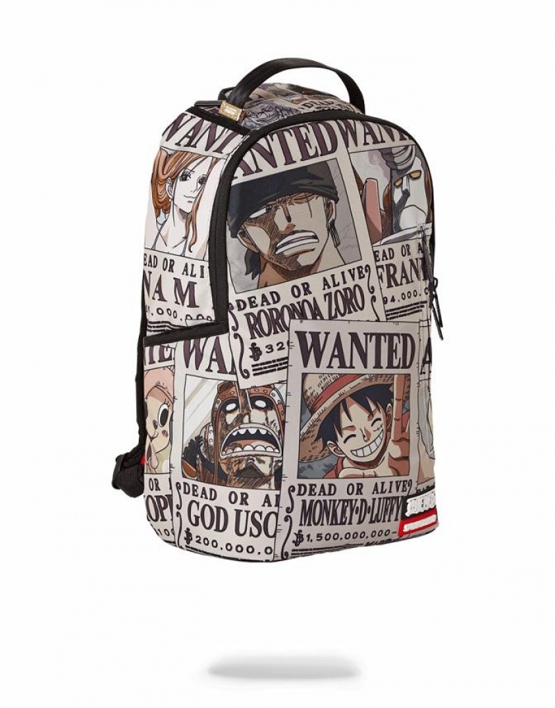 Multicolor Men's Sprayground Wanted Backpacks | XJBO83176