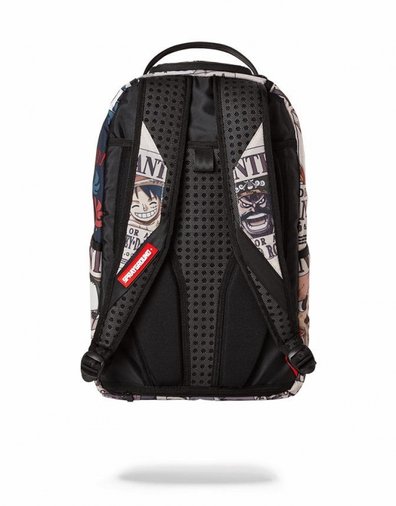 Multicolor Men's Sprayground Wanted Backpacks | XJBO83176