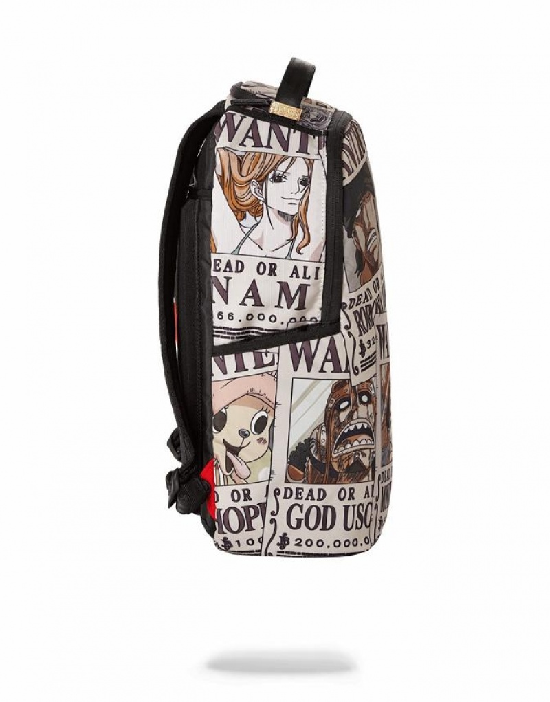 Multicolor Men's Sprayground Wanted Backpacks | XJBO83176