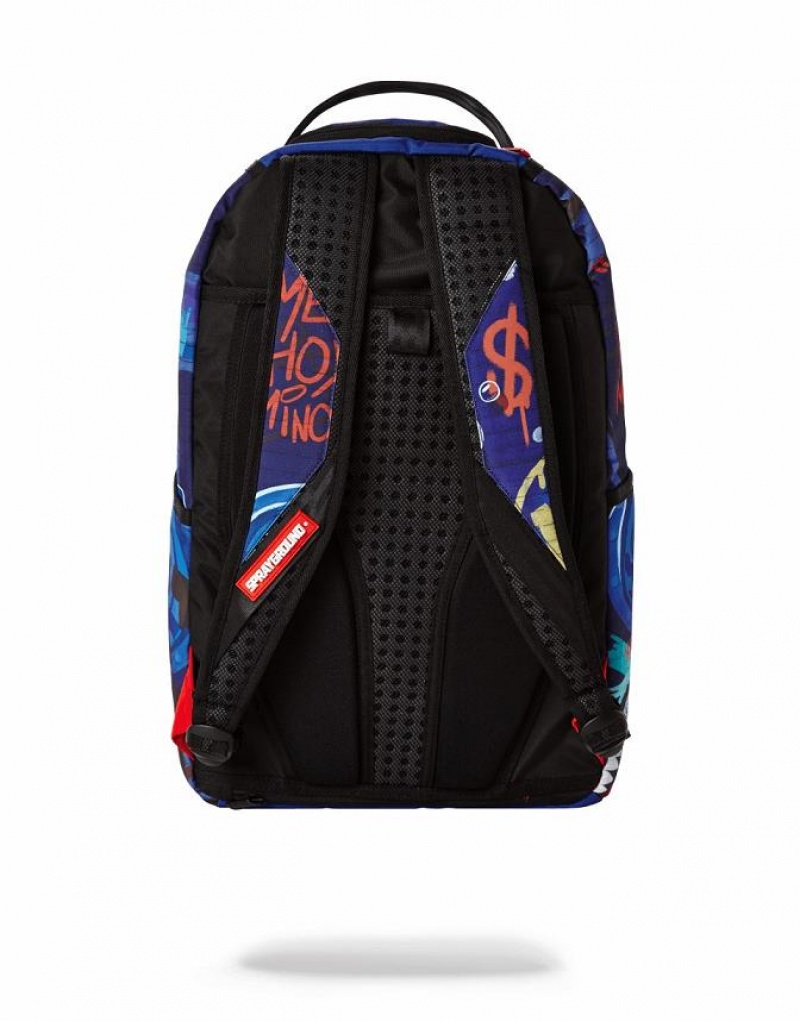 Multicolor Men's Sprayground Weast Side Backpacks | RDXZ81465