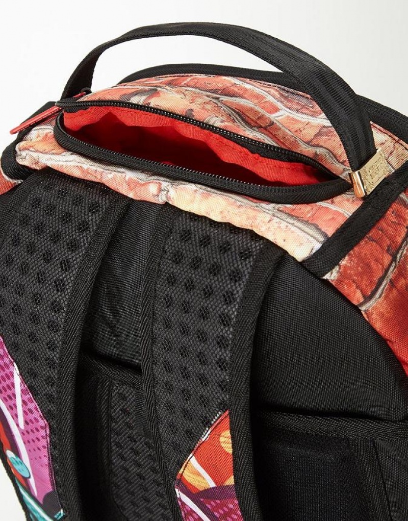 Multicolor Men's Sprayground What Would I Do Backpacks | SNQK35721