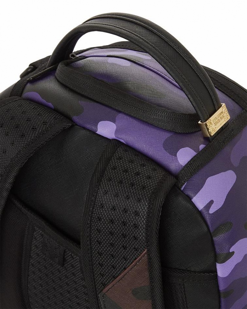 Multicolor Men's Sprayground Xtc Purple Mountaineer Backpacks | AZRN25163