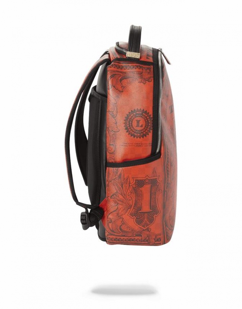 Orange Men's Sprayground In God We Backpacks | TPOU56137