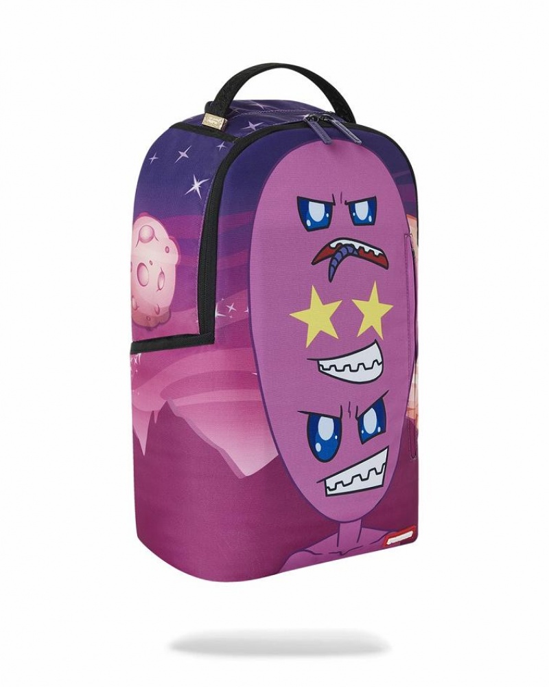 Pink Men's Sprayground Alien Backpacks | MHGB74652