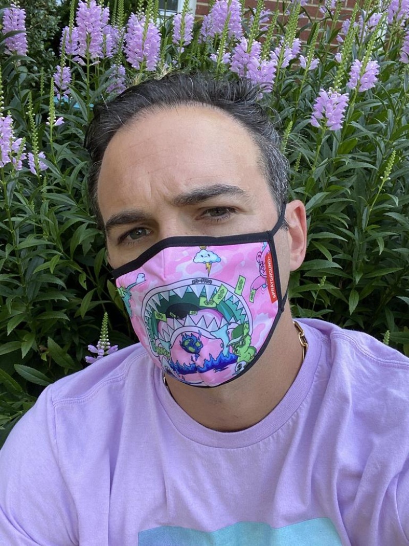 Pink Men's Sprayground Dbd Land Face Masks | JTCO63140