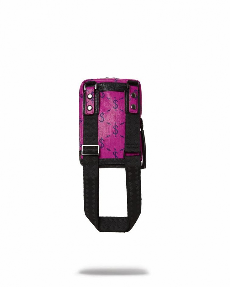 Pink Women's Sprayground $napdragon Slings Bag | PZAE79304