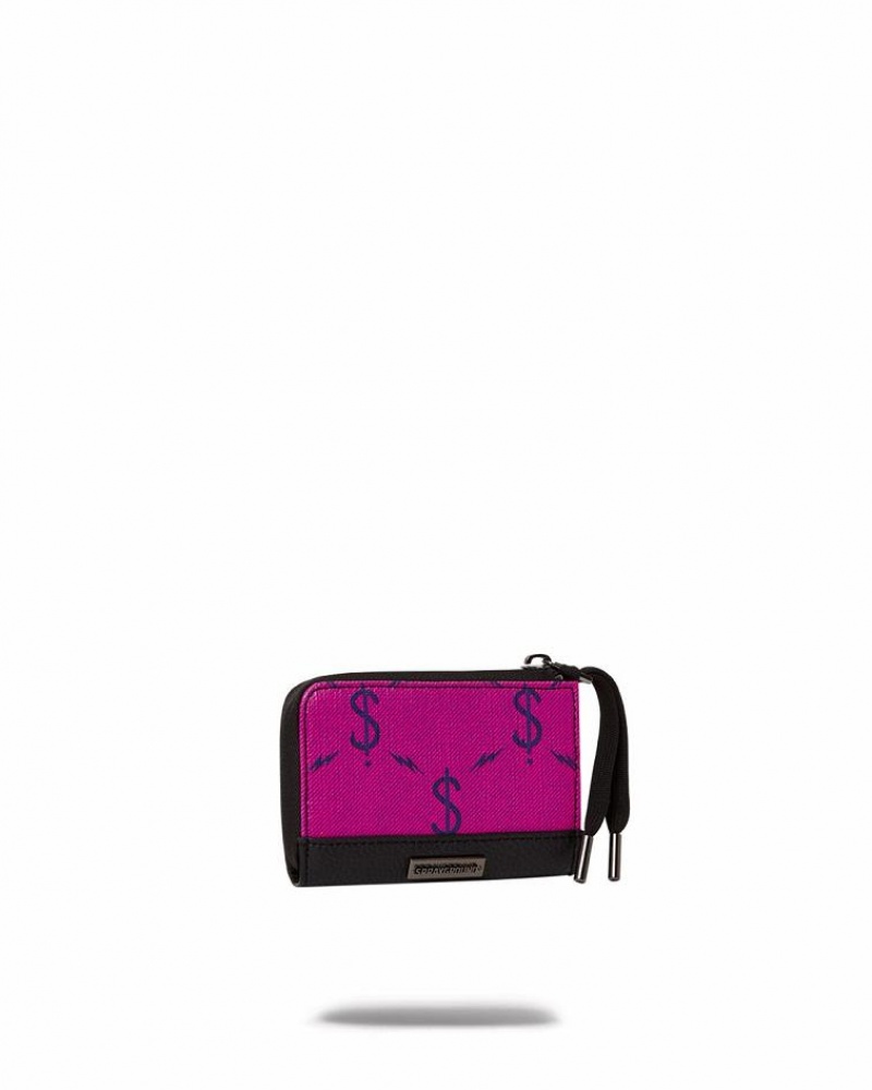 Pink Women's Sprayground $napdragon Wallets | KGWQ04932