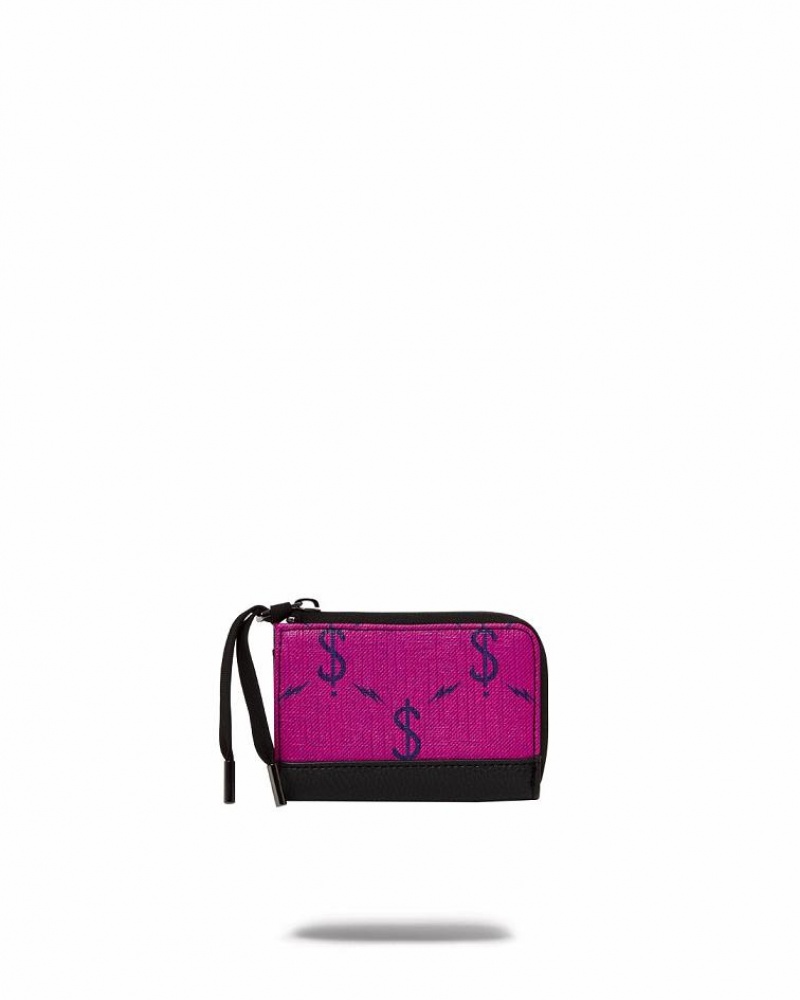 Pink Women's Sprayground $napdragon Wallets | KGWQ04932