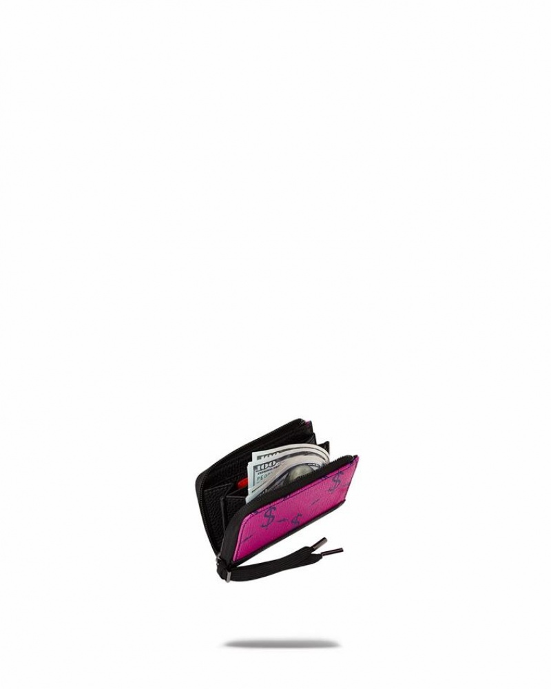 Pink Women's Sprayground $napdragon Wallets | KGWQ04932