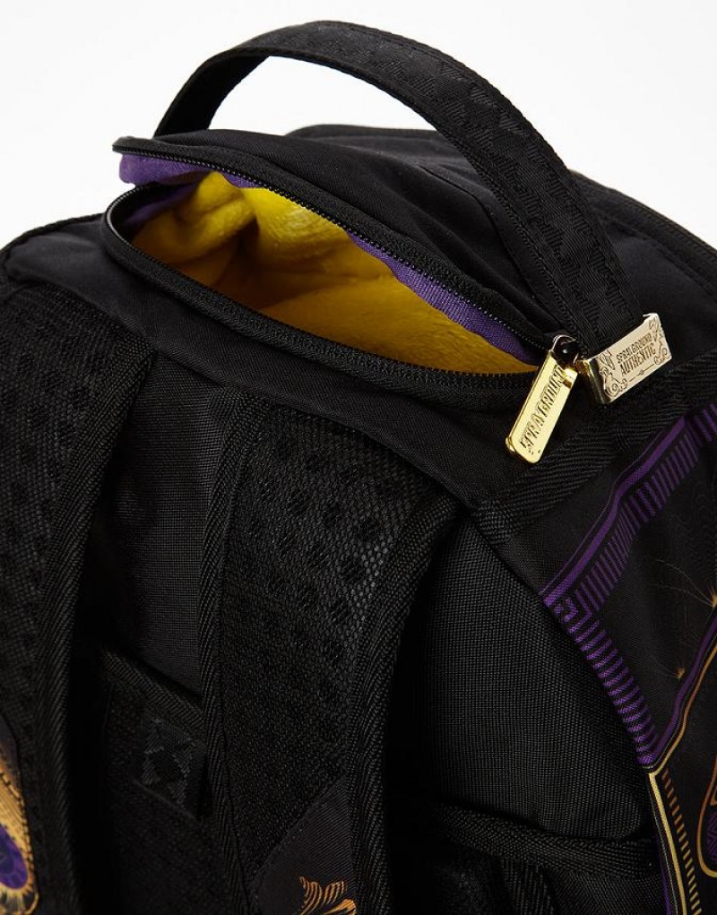 Purple Men's Sprayground Nba Lebron Money Backpacks | MXDH03986