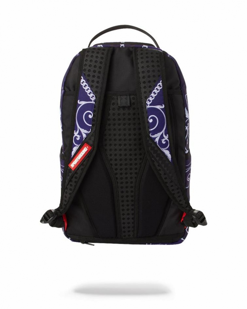 Purple Men's Sprayground Nfl Lamar Jackson Backpacks | JIXO07189