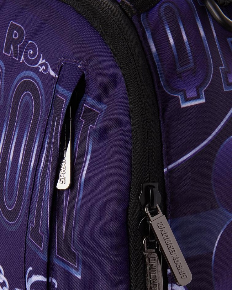 Purple Men's Sprayground Nfl Lamar Jackson Backpacks | JIXO07189