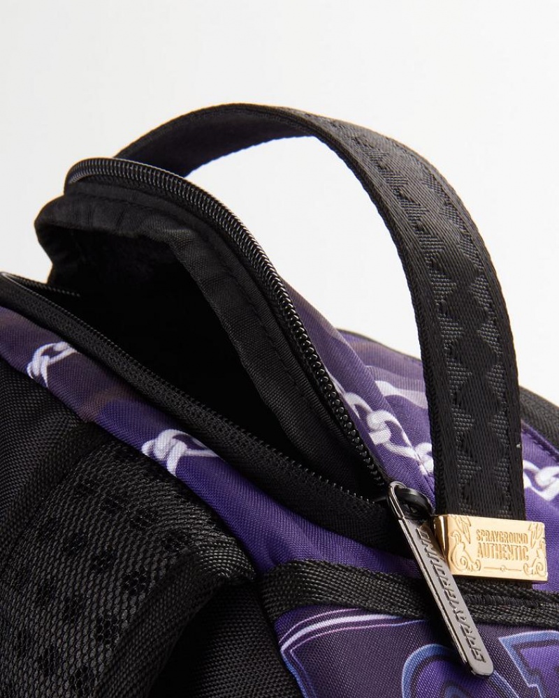 Purple Men's Sprayground Nfl Lamar Jackson Backpacks | JIXO07189