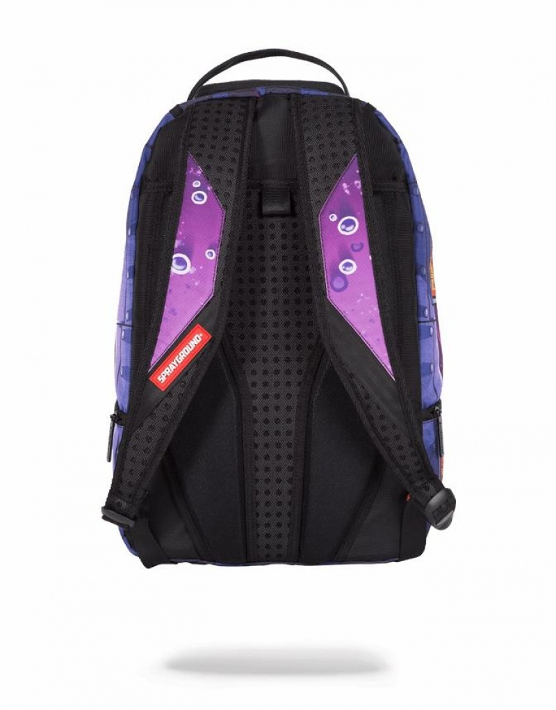 Purple Men's Sprayground Outta Space Backpacks | ESYV61502