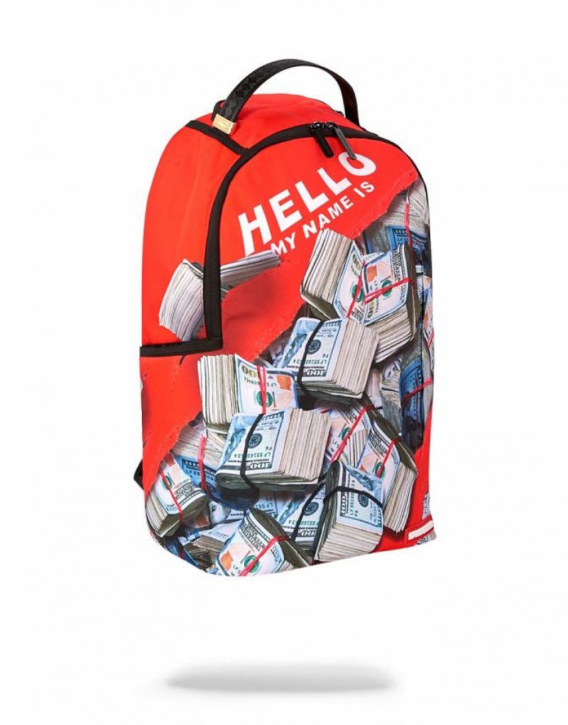 Red Men's Sprayground 777 Backpacks | LGTP57480