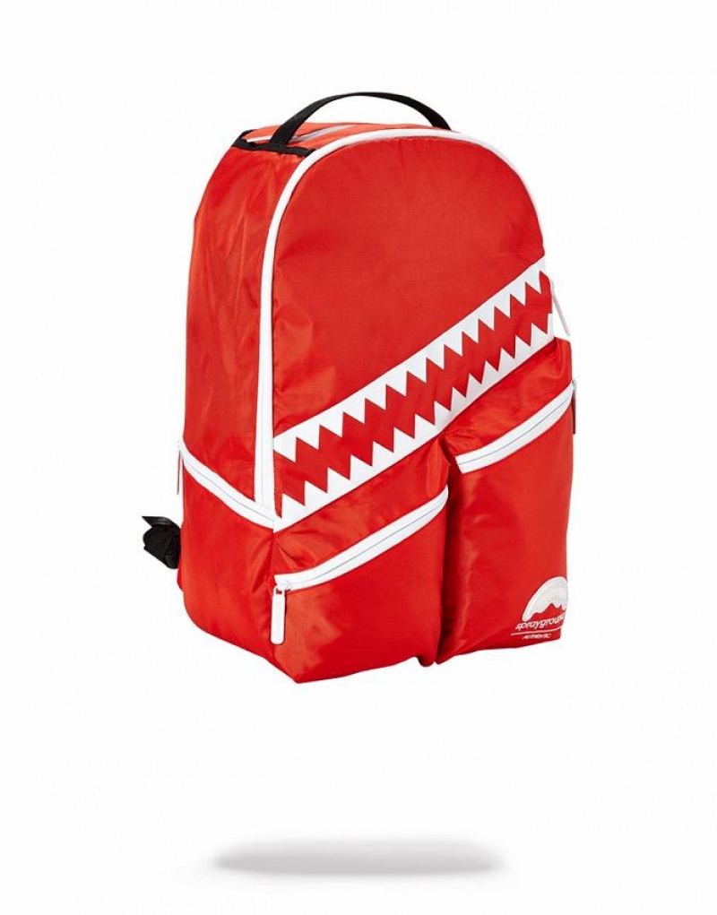 Red Men's Sprayground All Day Backpacks | SCXA14072