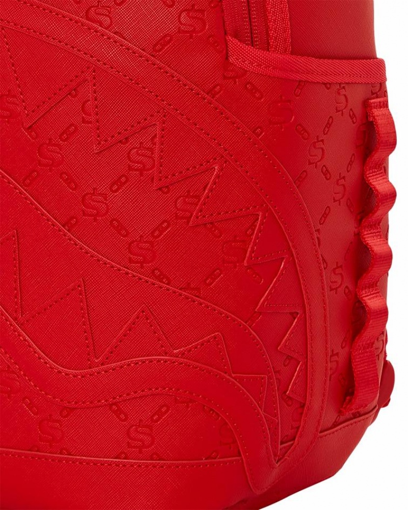 Red Men's Sprayground Deniro Crimson Backpacks | BRPU89725