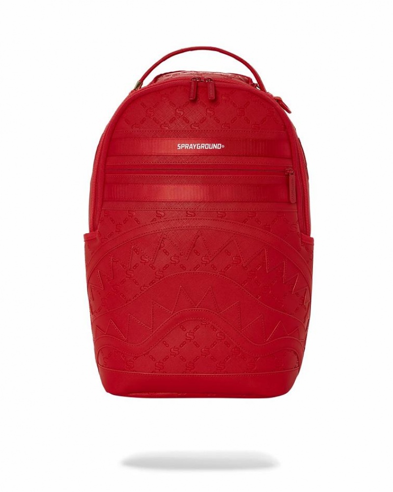 Red Men\'s Sprayground Deniro Crimson Backpacks | BRPU89725