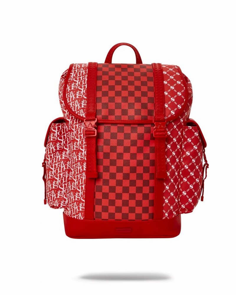 Red Men\'s Sprayground Frequent Flier Monte Carlo | CILY34072