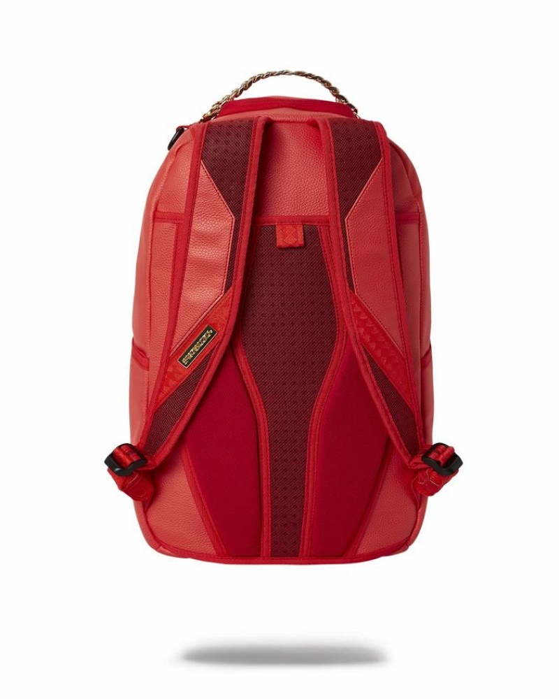 Red Men's Sprayground King Of Kings Backpacks | XZSG35862