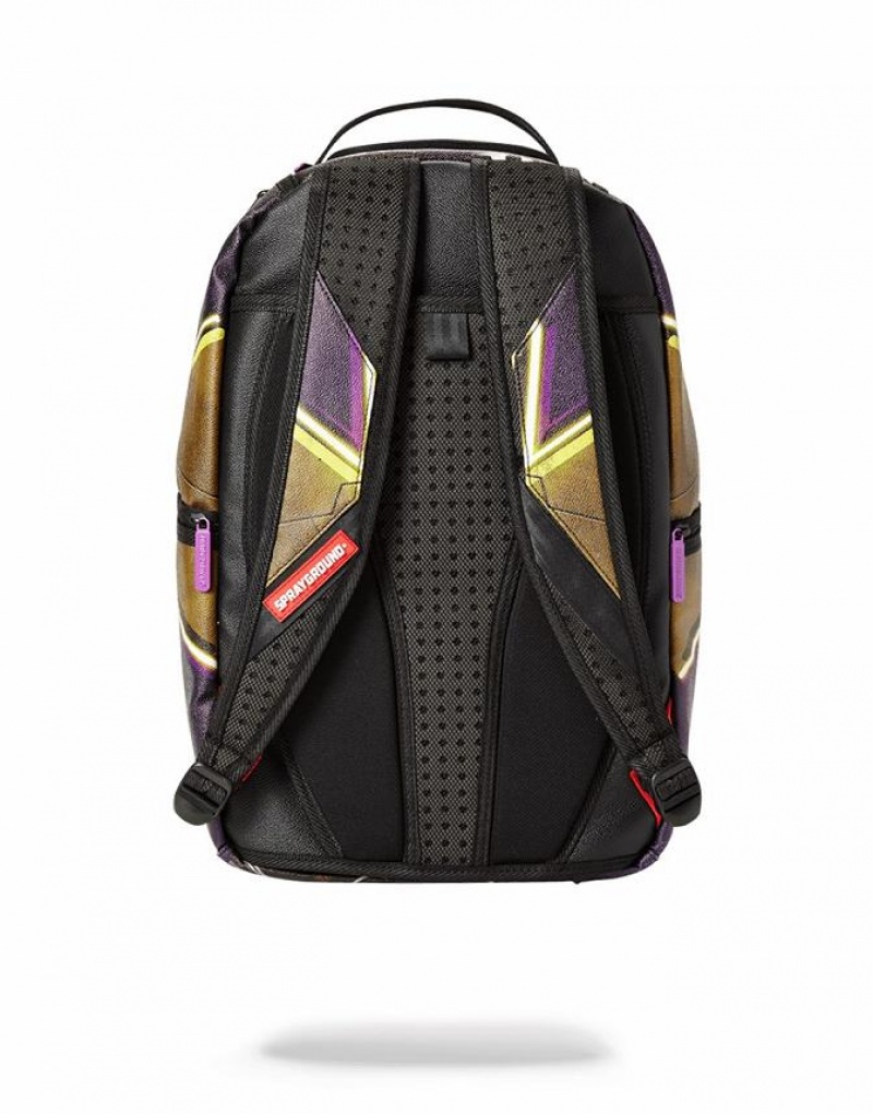 Red Men's Sprayground Lebron James Cyborg Backpacks | KNXO13650