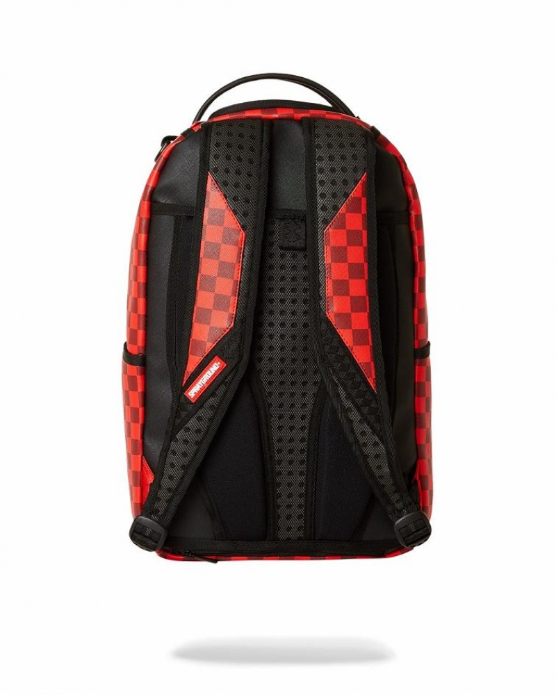 Red Men's Sprayground Looney Tunes Backpacks | AEDC65198