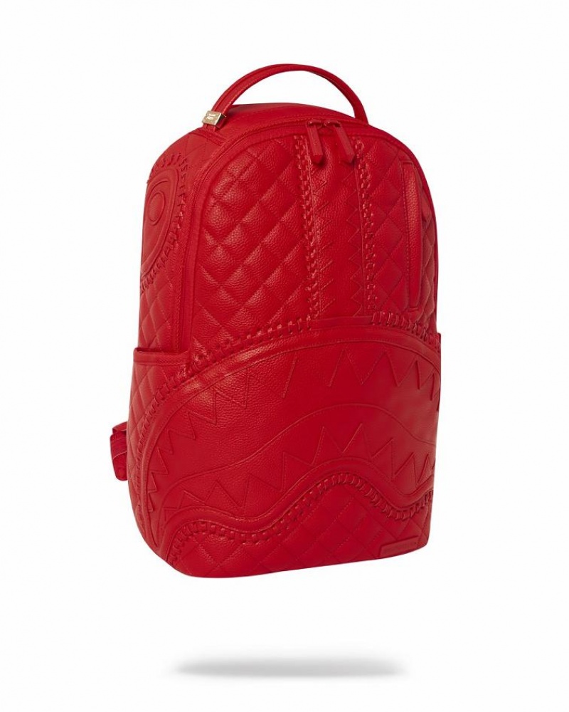 Red Men's Sprayground Red Riviera Backpacks | VEGA98157