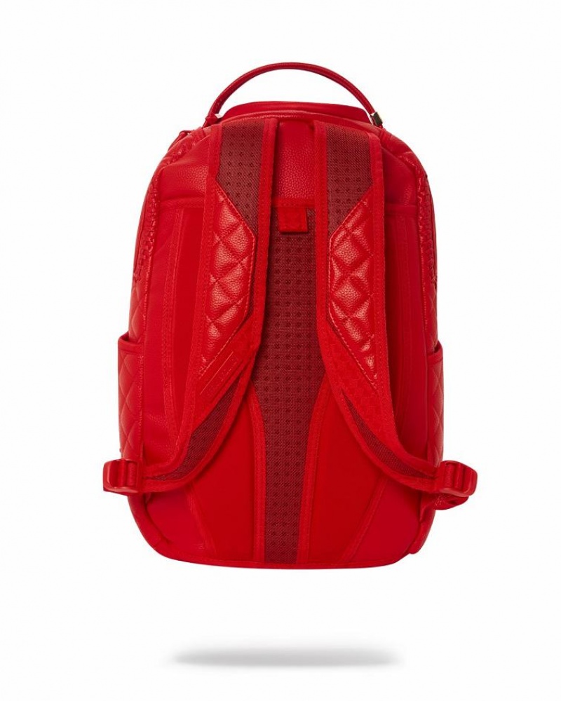 Red Men's Sprayground Red Riviera Backpacks | VEGA98157