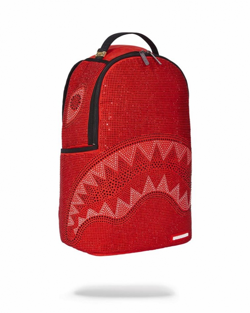 Red Men's Sprayground Rouge Trinity Backpacks | HTDR89460