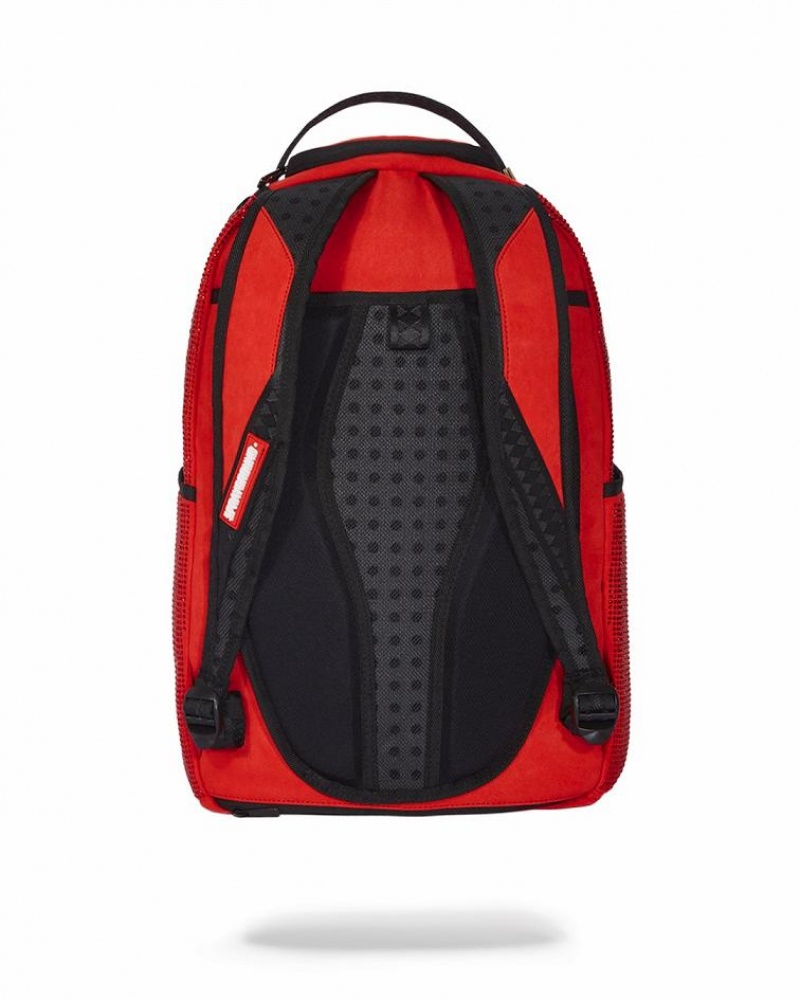 Red Men's Sprayground Rouge Trinity Backpacks | HTDR89460