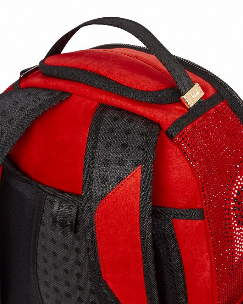 Red Men's Sprayground Rouge Trinity Backpacks | HTDR89460