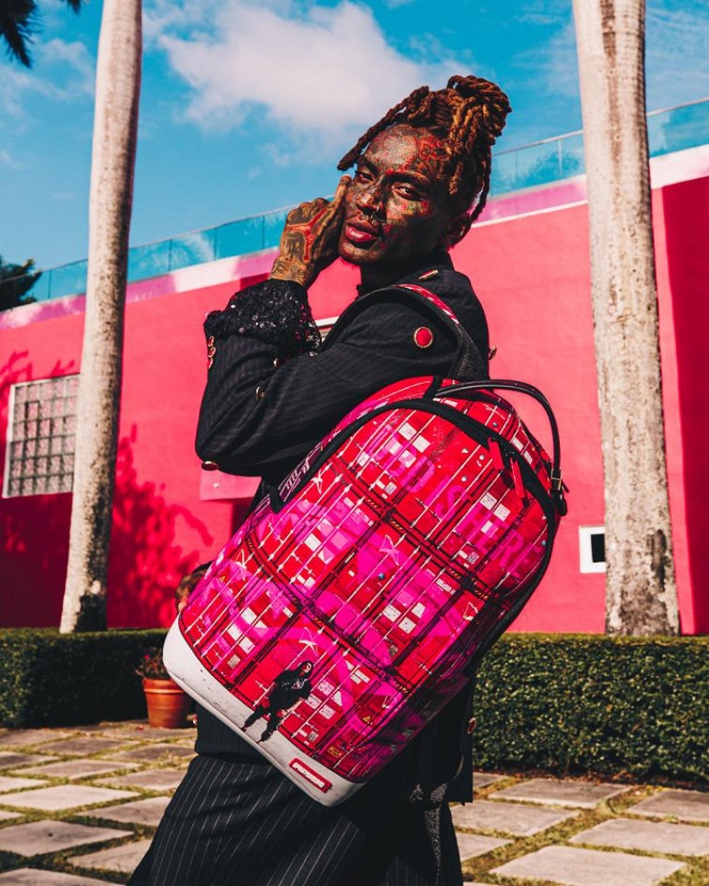 Red Men's Sprayground Shipping The Goods Backpacks | AYRO56978