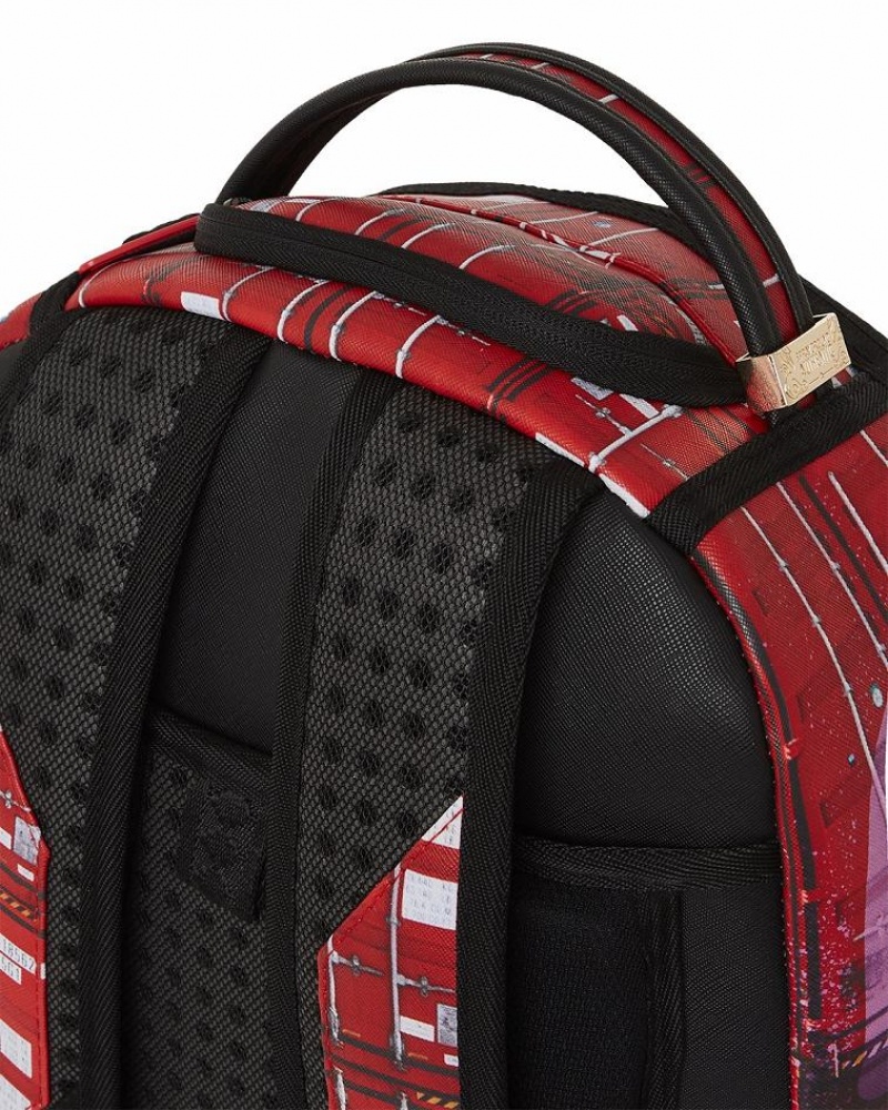 Red Men's Sprayground Shipping The Goods Backpacks | AYRO56978