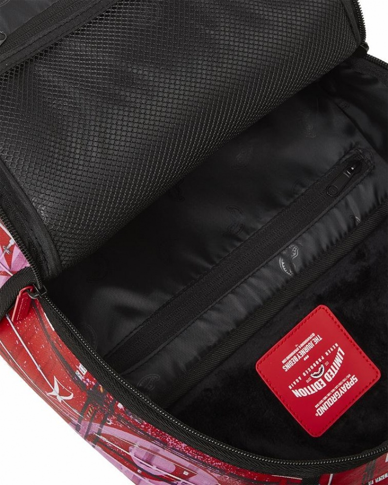 Red Men's Sprayground Shipping The Goods Backpacks | AYRO56978