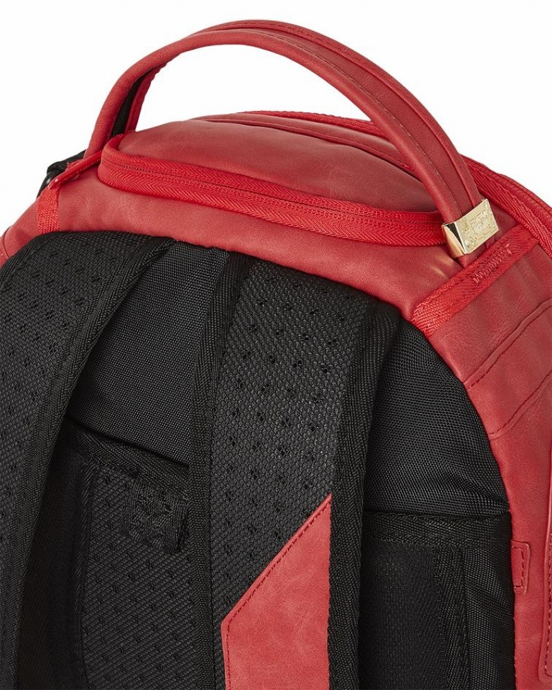 Red Men's Sprayground Skeletal Backpacks | AIUQ14260