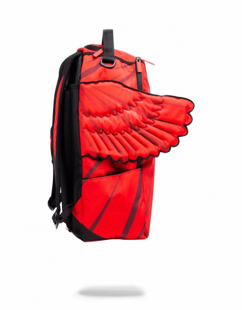 Red Men's Sprayground Superman Cape Wings Backpacks | XPHB79613