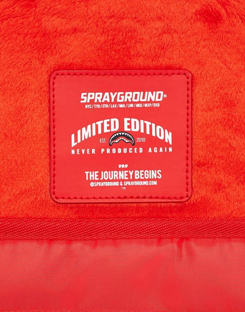 Red White Men's Sprayground Og Spray Backpacks | NSFT62783