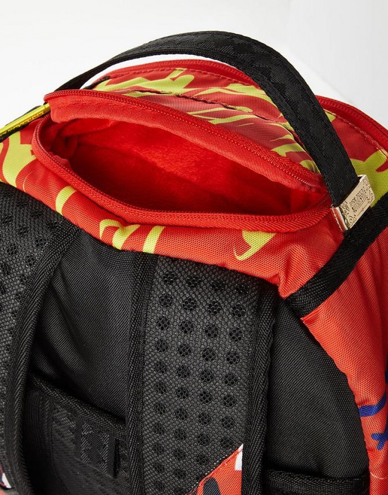 Red White Men's Sprayground Og Spray Backpacks | NSFT62783