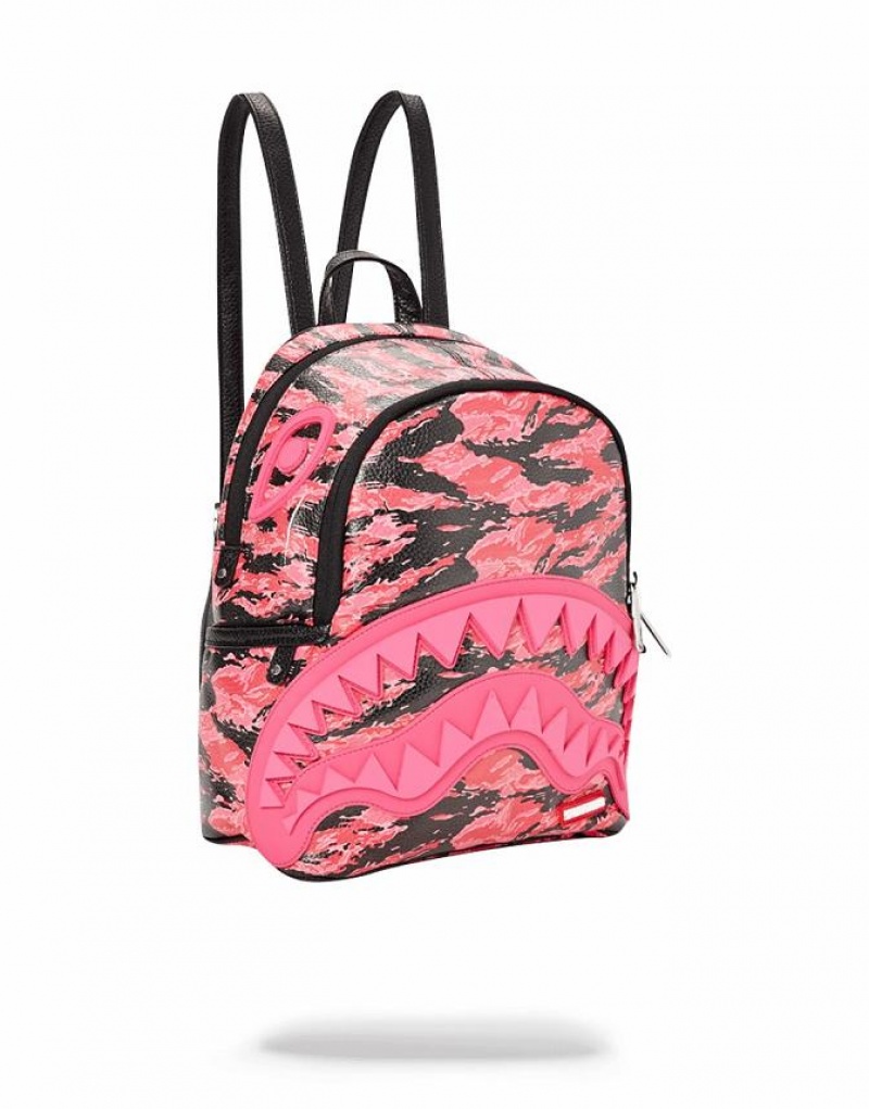 Red Women's Sprayground Camo Sharkmouth Savage Savage | XEOY97184