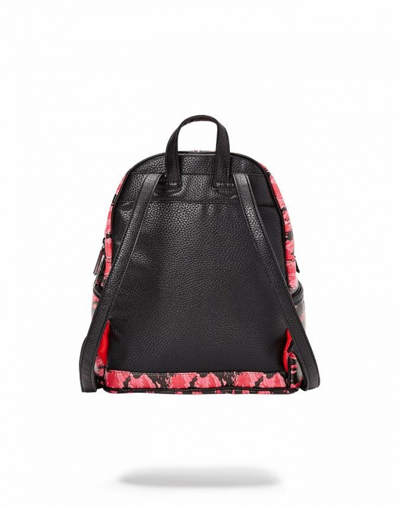 Red Women's Sprayground Camo Sharkmouth Savage Savage | XEOY97184