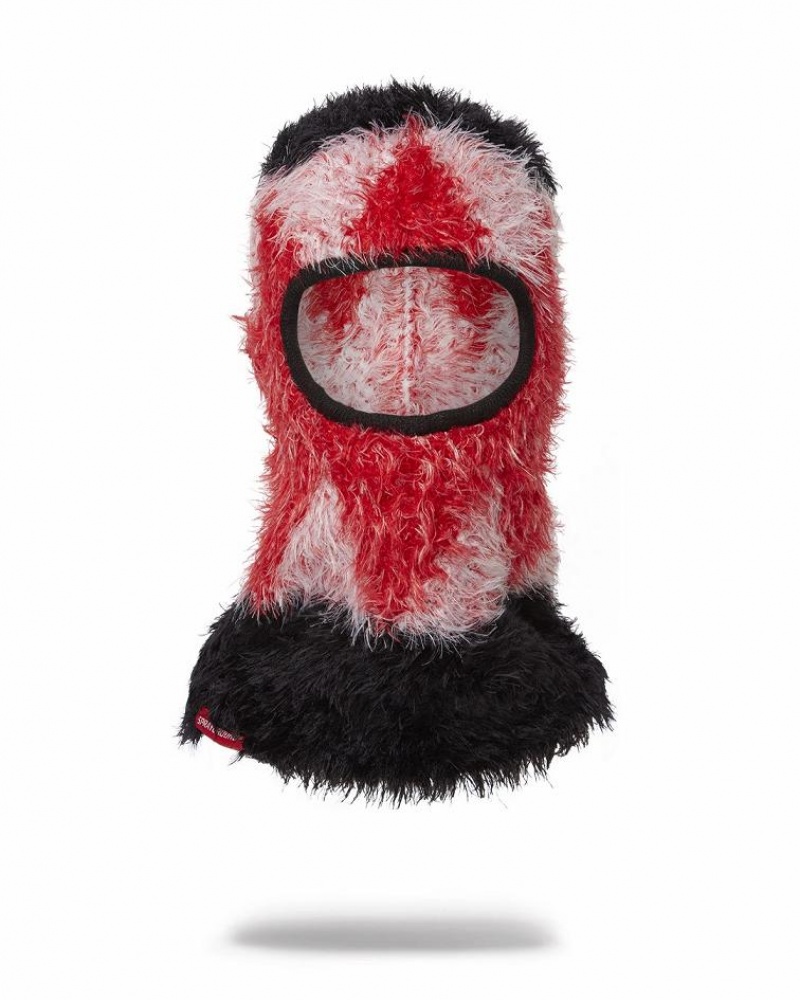 Red Women\'s Sprayground Cozy Homey Ski Mask | JPHU42803