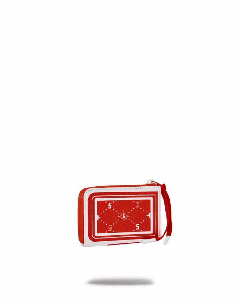 Red Women's Sprayground Modus Operandi Wallets | XDLO15824